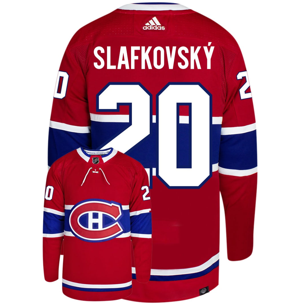 Men's Montreal Canadiens #20 Juraj Slafkovsky Red Stitched Jersey